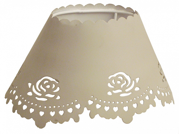 Абажур овальный Rose Beige White